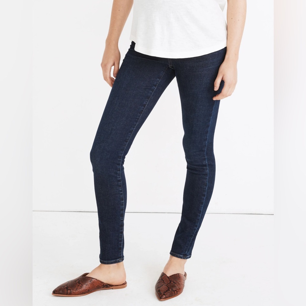Maternity Over-the-Belly Skinny Jeans in Orland Wash: TENCEL™ Denim Edition